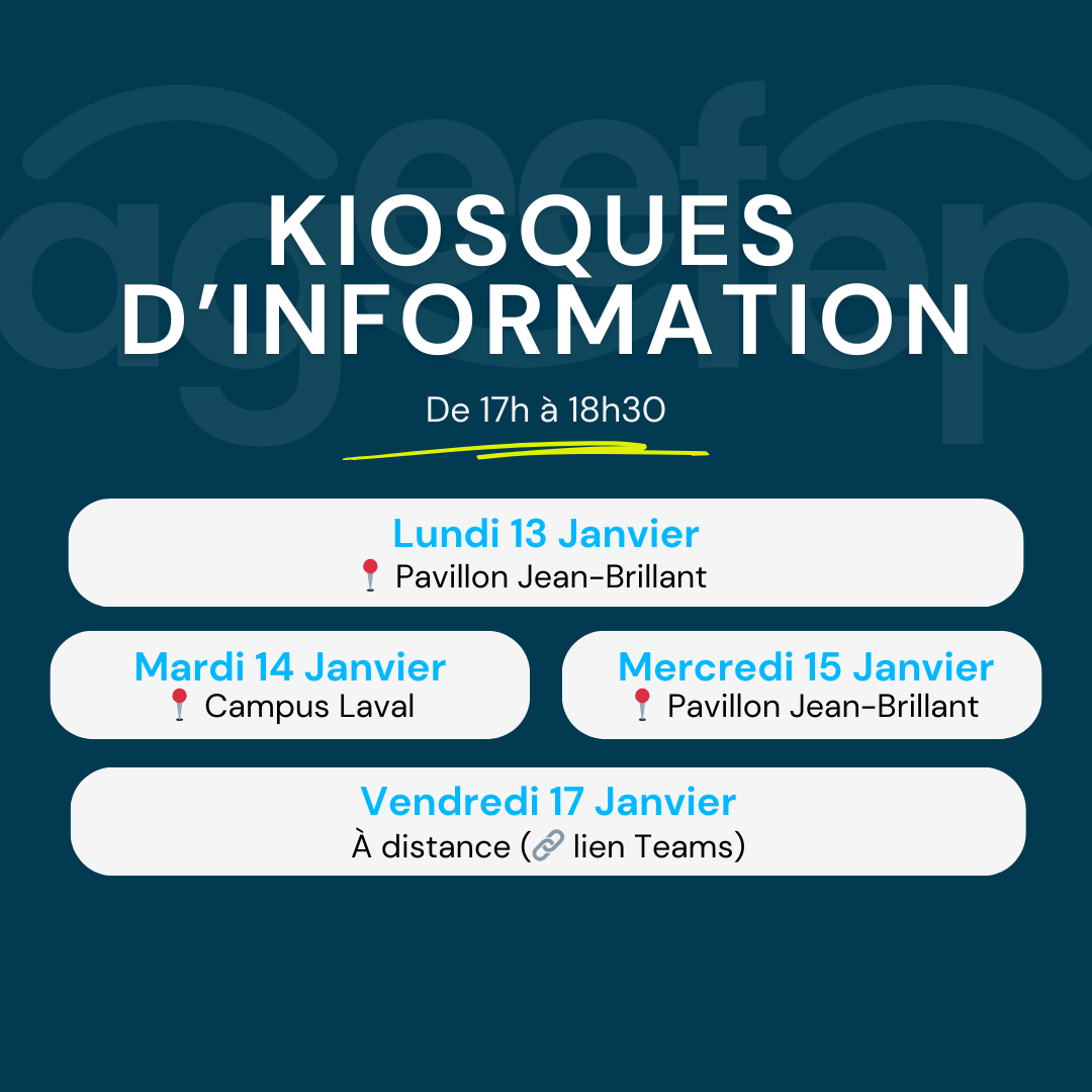 Kiosques information (Publication Instagram)